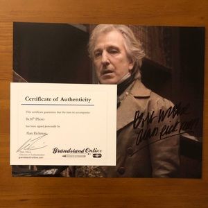 RARE ✨ Certified Alan Rickman Autographed Photo